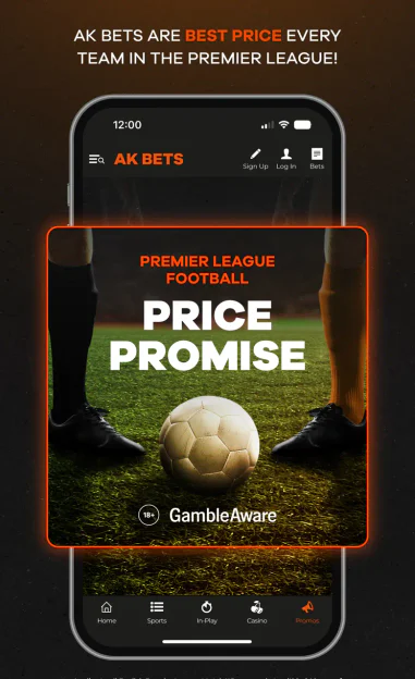 AK Bets Price Promise on Premier League football in the app